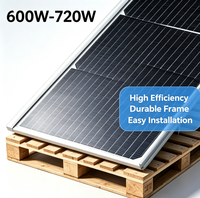 Panneau solaire haute tension 600W résistant à la corrosion et aux brumes salines pour villas en bord de mer et équipements solaires pour îles