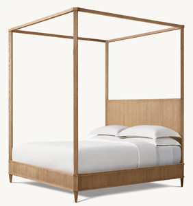 Set di Mobili per Camera da Letto, Letto King Size di Lusso in Legno, Letto Moderno con Baldacchino a Doghe - Product Image 3
