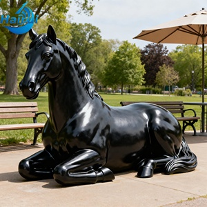 Estatua de Bronce de Mustangs a Tamaño Real, Escultura de Caballo Salvaje, Gran Arte de Jardín, Decoración de Jardín Exterior Fundida en Bronce - Product Image 3