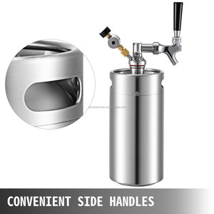 Homebrew in acciaio inox 304 <span class=keywords><strong>birra</strong></span> fusto 2L 3.6L 4L 5L 10L Mini <span class=keywords><strong>birra</strong></span> alla spina Growler botti di <span class=keywords><strong>birra</strong></span> con maniche e LOGO personalizzato - Product Image 4