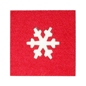 ที่รองแก้วคริสต์มาส, แผ่นฉนวนกันความร้อน, โต๊ะ matschristmas รู้สึกจานรองแก้ว, แผ่นฉนวนกันความร้อน, ผ้าปูโต๊ะ - Product Image 1