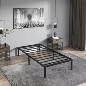 新设计易组装节省空间智能家具折叠床特大号平台金属床架