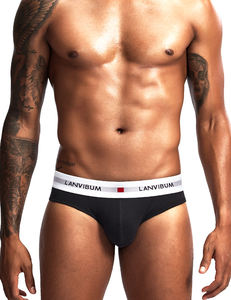 Slip pour homme, triangle, taille basse, sexy, découpe avant et arrière, poche convexe, string gay - Product Image 2