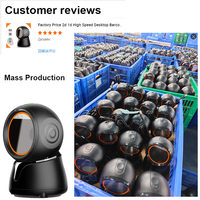 Offre Spéciale Prix Usine Scanner de Codes-Barres de Bureau Haute Vitesse 2D 1D Plateforme de Scannage Omni-directionnelle pour Supermarchés, Magasins et Hôtels
