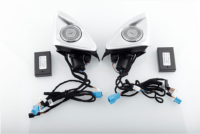 Tweeter Giratorio 4D con Luz Ambiental de 64 Colores para Mercedes Clase C/GLC W205 W253 - Altavoz LED para Auto