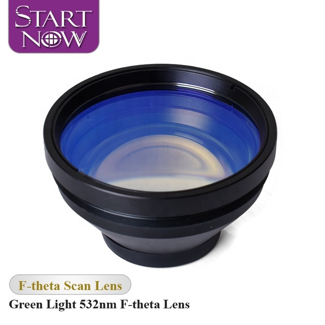 Startnow 532nm Green Light F-theta Scan Lens 110x110mm F160 for Thread M85 YAG Optical Fiber Laser Marking Machine Galvo System