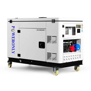 Générateur magnétique silencieux portable de 5 kW, 8 kW, 10 kW, 12 kW, 15 kW, idéal pour usage domestique, avec roues et poignée DG12000SE Portable Diesel - Product Image 3
