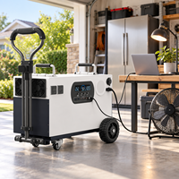 Générateur solaire portable 1,6 kW/4,2 kWh avec panneau solaire, batterie LiFePO4, onduleur à onde sinusoïdale pure et démarreur de secours pour la maison