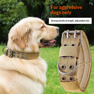 Durable Nylon & Polyester Breathable <b>Dog</b> <b>Collar</b> with Control Handle for German Shepard <b>Large</b> <b>Dogs</b> - Product Image 2