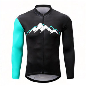 Jersey de Ciclismo de Manga Larga, Ligero, Transpirable, de Secado Rápido, Diseño Personalizado, Profesional, para Equipo de Ciclismo al Aire Libre - Product Image 1