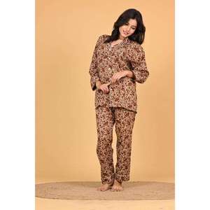 Conjunto de Pijama Estampado para Mujer, Ropa de Dormir Suave, Cómoda y Ligera, Ropa Casual para Estar en Casa, Conjunto de Dos Piezas - Product Image 3