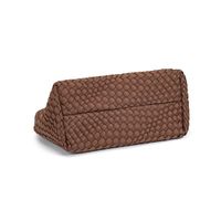 Tas Anyaman Neoprene Tas Jinjing Anyaman Dompet Wanita Tas Selempang Pegangan Atas Tas Tangan Karet Kloroprena dengan Tas Kecil