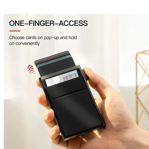 Credit Card Holder Luxury Metal Bank ID Card Holer Case <strong>Wallet</strong> <strong>for</strong> <strong>Men</strong> Thin Slim Mini Minimalist <strong>Wallets</strong> - Product Image 3