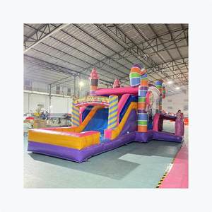 Bonbons Gonflables Bonce Maison Toboggan Combo Enfants Sautant Jouets Commercial Château Rebondissant - Product Image 2