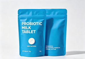 ถุงซิปล็อคแบบตั้งได้ พิมพ์ลายตามสั่ง สำหรับบรรจุภัณฑ์อาหารเกรดพรีเมียม ใช้สำหรับนมโปรไบโอติก ขนม และอาหารเสริม  ถุงเก็บของแบบตั้งได้ - Product Image 6