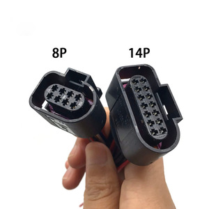 Conector de Arnés para Luz Trasera Automotriz de 8P 14P, Macho, Plástico Negro, Estándar Mo-160 - Product Image 1