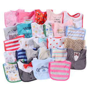Baberos para bebés de 0 a 1 año de edad, 100% algodón, botón de dibujos animados, Baberos ecológicos para niños pequeños, fabricante de ventas transfronterizo al por mayor - Product Image 1