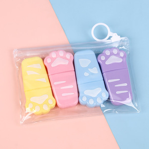 Creativo Paw highlighlighter penna obliqua spazzola punta Graffiti pittura ad alto livello di aspetto cancelleria all'ingrosso Mini per gli studenti - Product Image 3