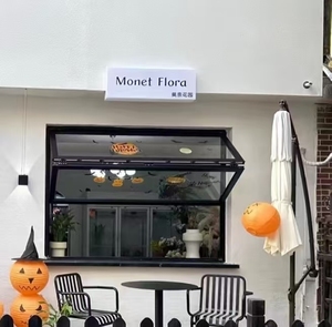 Thiết kế hiện đại hợp kim nhôm dọc cửa sổ Bifold đẩy cửa sổ gấp cho nhà bếp khách sạn phòng tắm - Product Image 3