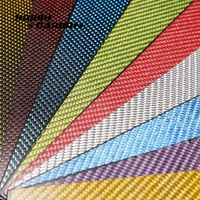 Feuille de fibre de carbone colorée sur mesure de haute qualité