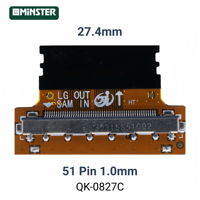 Adaptateur convertisseur LVDS 51 broches pour réparation d'écran LCD LED TV Samsung vers LG