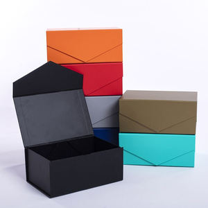 Cajas de regalo de envío de papel corrugado con logotipo personalizado, juego de joyas plegable con estampado de laminación mate y revestimiento UV - Product Image 3
