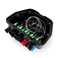 Boîtier de terminaison à 10 ports pour connexion fibre optique, anti-corrosion, entièrement équipé, étanche IP68, à montage sur poteau pour FTTx extérieur, garantie 3 ans