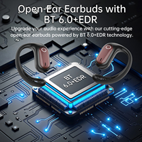 Nouveaux écouteurs open-ear 2026 avec grand transducteur de 13 mm, basses profondes, son stéréo HiFi, écouteurs sans fil