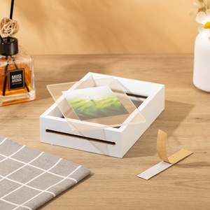 Châu Âu-Phong Cách Tự Làm Gỗ Khung Ảnh Hiển Thị Đứng Hiện Đại Hai Mặt Trong Suốt Hình Ảnh Khung Bán Buôn Thực Vật Mẫu Vật Khung - Product Image 4