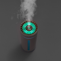 Humidificateur de tasse portable pour utilisation en voiture Huile parfumée Diffuseur d'aromathérapie USB Mini humidificateur avec lumière colorée