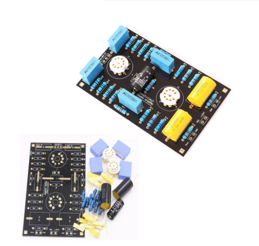 DC 180-300V DC 12V 12AX7/12AU7 Tube Preamp Amplifier Board DIY Kits Classic Circuit Tube Bile Preamplifier for 12AX7/12AU7 Tube