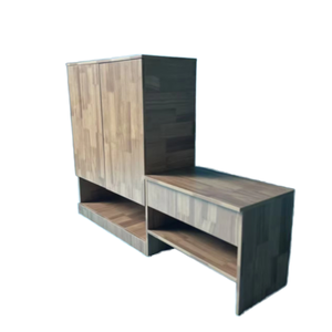 Tùy Chỉnh Hiện Đại Bằng Gỗ Bảng Điều Chỉnh Giày Giá Làm Bằng Thép Không Gỉ Melamine <span class=keywords><strong>MDF</strong></span> Và Gương Cho Nhà Đồ Nội Thất Phòng Khách - Product Image 2