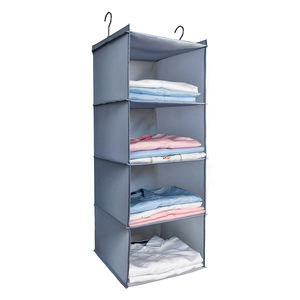 Organisateur de vêtements de style vintage avec <span class=keywords><strong>tiroirs</strong></span> en tissu et sacs de rangement en PP, pliable et réglable pour une utilisation domestique à des fins spéciales - Product Image 1