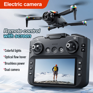 Drone pliable K21 MAX avec double caméra 4K, moteur brushless, écran FPV 5G, télécommande, flux optique, lumières RGB, quadricoptère RC. - Product Image 3