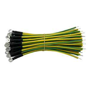 Cable de Tierra Aislado de Cobre Puro para Soldadura, 16AWG 1.0mm-2.5mm, Cable de Conexión Verde Amarillo, Conjunto de Arnés de Cables con Terminales - Product Image 2