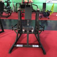 Máquina de remo sentado con carga de placas para entrenamiento muscular, equipo de gimnasio comercial