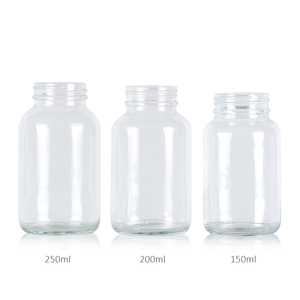 Flacon capsule en verre transparent personnalisé, emballage pharmaceutique en verre transparent pour produits de santé avec bouchon à vis - Product Image 5
