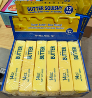 Jouet Squishy à Montée Lente Thème Halloween, Bâton de Beurre et Fromage, Doux à Presser, Anti-Stress, Nouveauté, Boîte Mystère pour Fête