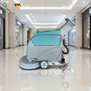 GS460 Industrial Factory Workshop Hand-Pushed <b>Floor</b> Scrubber Machine Plastic Commercial Garage <b>Floor</b> Cleaning - Product Image 4