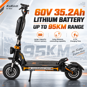 Scooter Eléctrico Kukirin G4 60V 35.2Ah de Largo Alcance para Adultos, Todoterreno, Suspensión Completa, Plegable, Carga de 150 kg, G4 MAX (Kukirin) 60V 3 - Product Image 3