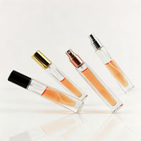 Flacon pulvérisateur en verre transparent personnalisé vide de 10 ml pour cosmétiques et parfums