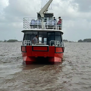 Barco de pasajeros de aluminio de 11,6 metros con catamarán de gasolina fuera de borda de segunda cubierta para taxi acuático 52 PAX - Product Image 3