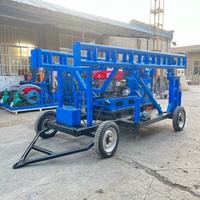 Machine de forage de puits d'eau, 300 m, 1 tonne, pour percer des trous dans un Air, sur chenilles