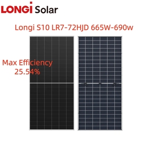 Mejor Precio Longi Solar Bifacial de Doble Vidrio S10 LR7-72HJD Potencia 665W 670W 675W 680W 685W 690W con Alta Eficiencia - Product Image 1