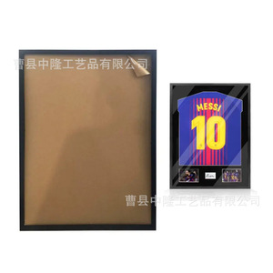 Sports Jersey Display <b>Frame</b> <b>Black</b> Rectangle Acrylic Transparent Wall Mounted For Living Room - Product Image 3