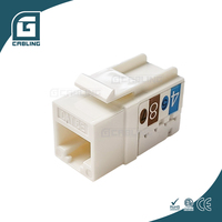 Gcabling Non blindé UTP Blindé FTP Étanche Rj45 Modulaire Jack legrand Rj11 Keystone Jack 180 Rj45 Panneau Coupleur