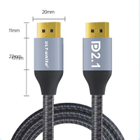 Kabel ULT-unite Wholesale VESA Bersertifikat 1M 2M 3M 40Gbps 2.1 Mendukung 240Hz 16K 8K 4K 2K