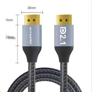 ULT-unite <span class=keywords><strong>Cable</strong></span> <span class=keywords><strong>DisplayPort</strong></span> 2.1 Certificado por VESA, 1M 2M 3M, 40Gbps, Compatible con 240Hz 16K 8K 4K 2K, Venta al Por Mayor - Product Image 6
