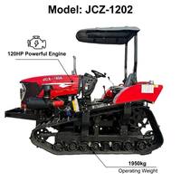 Tracteur amphibie sur chenilles pour rizières 120 CV JCZ-1202, tracteur à chenilles anti-accaplançage pour rizières et terres sèches