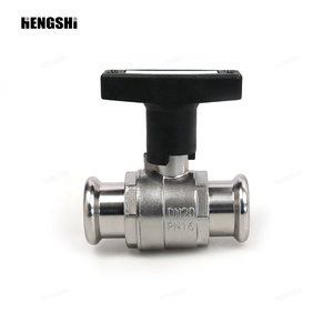 Válvulas de Bola de Acero Inoxidable de Grado Alimenticio Hengshi 304 316L para Suministro de Agua, Válvulas con Mango de Acero Inoxidable - Product Image 3